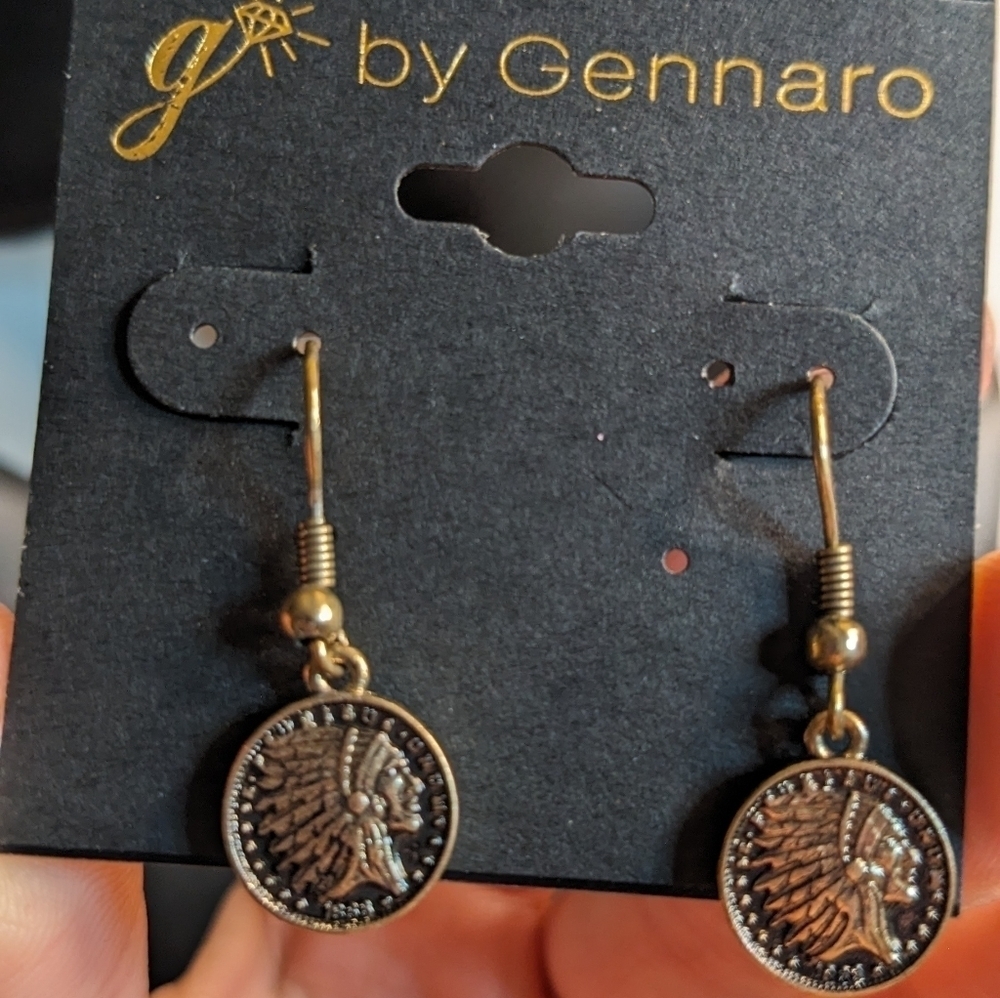 g by Gennaro‎ Bronze Dangle Earrings
